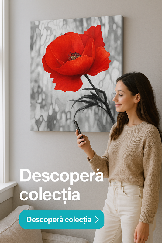 Tablouri canvas pentru living: ghid de dimensiuni, stil si culori