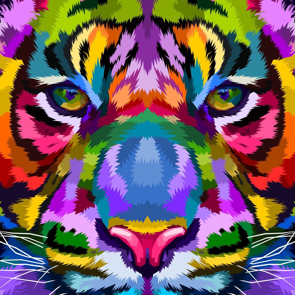 Tigru multicolorat