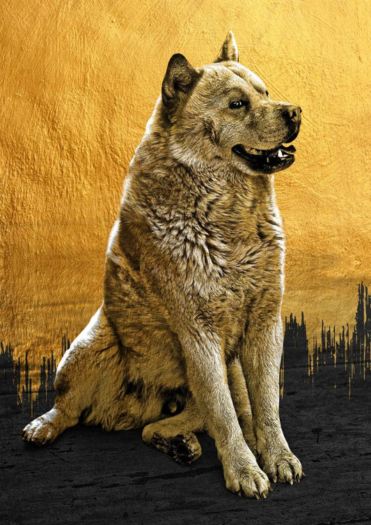 Tablou Canvas - Eleganta Aurie si Neagra 23