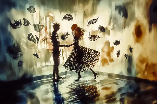 Tablou Canvas - Dans cu Fluturi