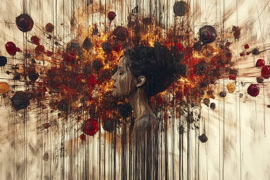 Tablou Canvas - Explozie de Culori Feminină