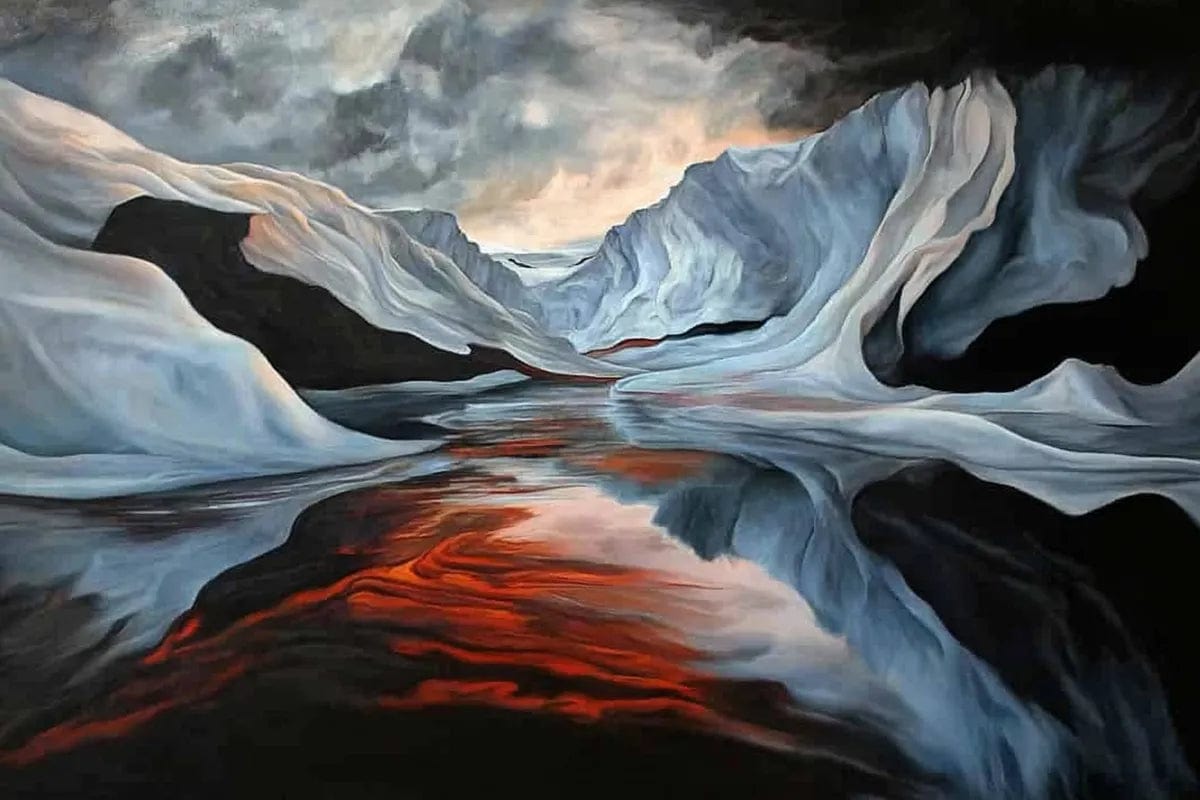 Tablou Canvas - Peisaj Arctic Abstract