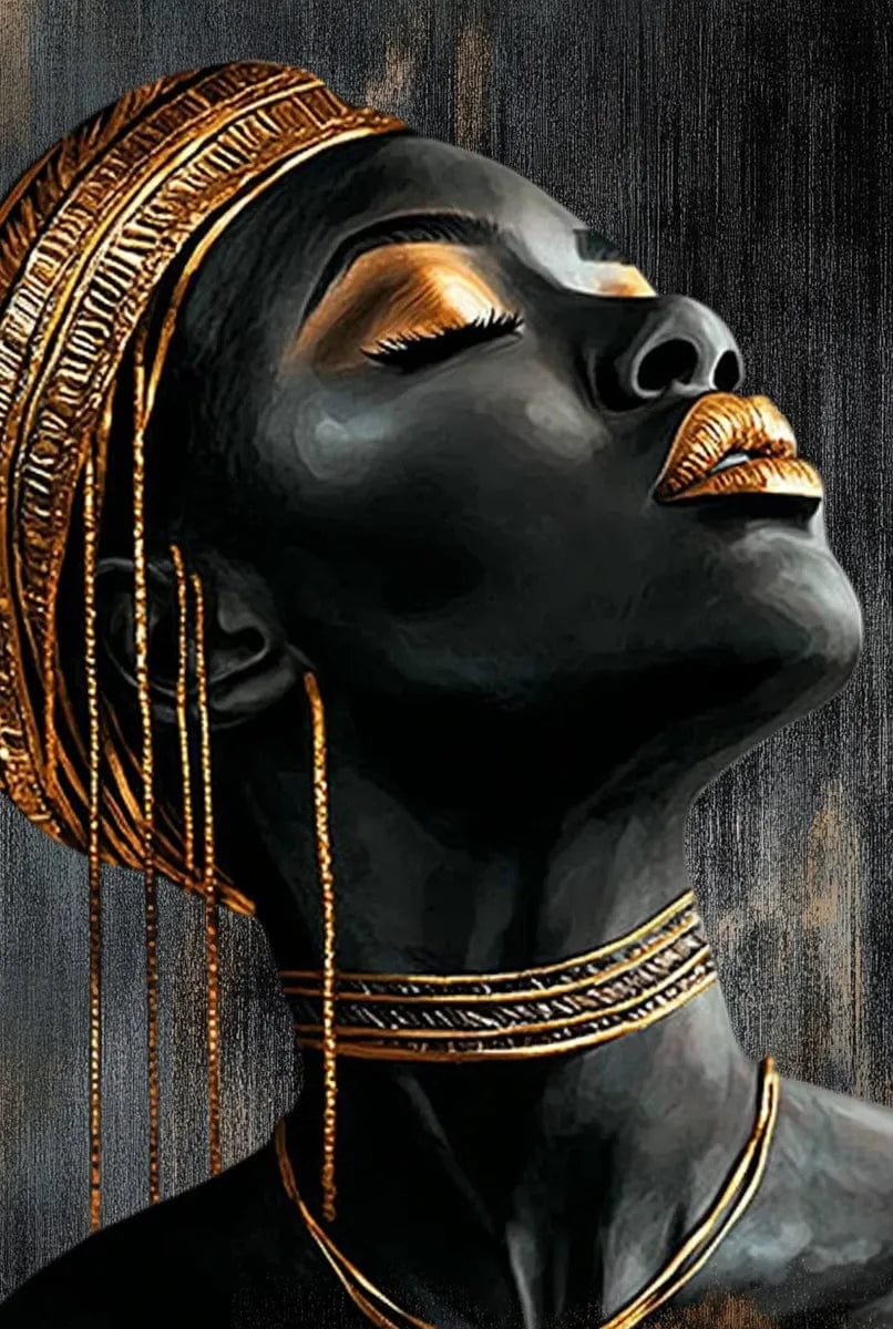 Tablou Canvas - Cu Aur pe Cap