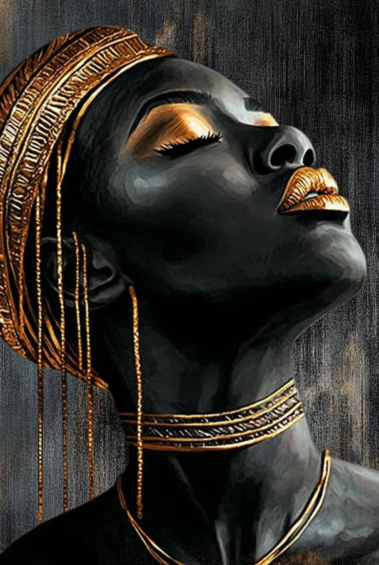 Tablou Canvas - Cu Aur pe Cap