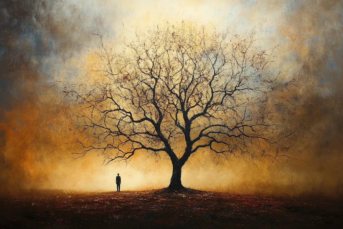 Tablou Canvas - Un Copac, Un Om