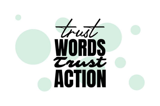 Tablou canvas - Trust words trust action