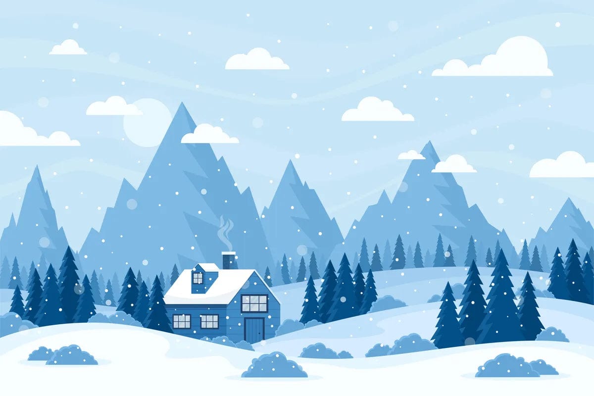 Tablou Canvas - Peisaj Abstract de Iarna