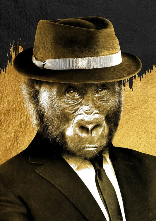 Tablou Canvas - Gold&Black 14