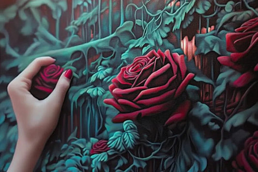 Tablou Canvas - La cules de trandafiri