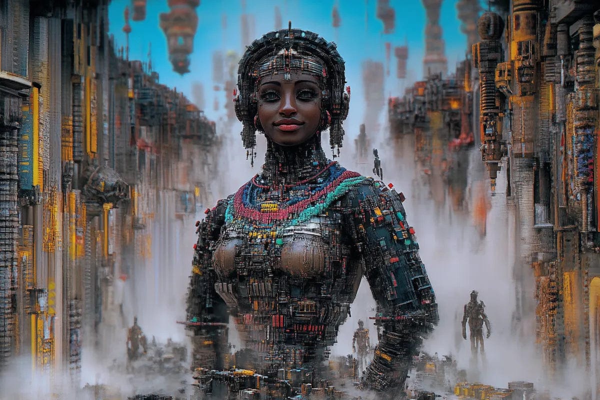 Tablou Canvas - Regina din viitor