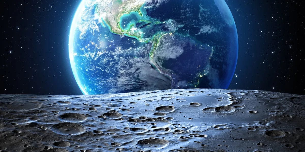 Tablou Canvas - Luna in Univers