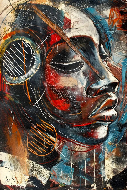 Tablou Canvas - Afro 40 Elegant Vibrant