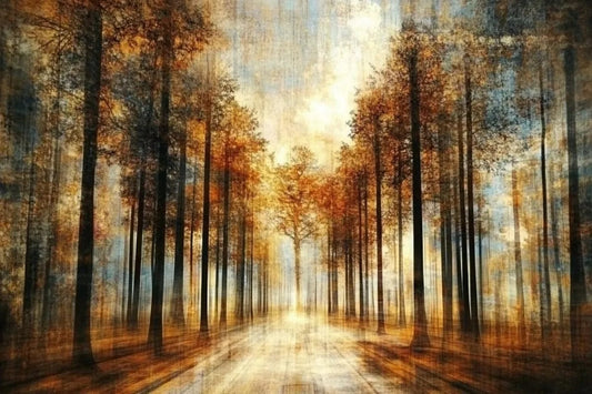 Tablou Canvas - Copaci Abstracti