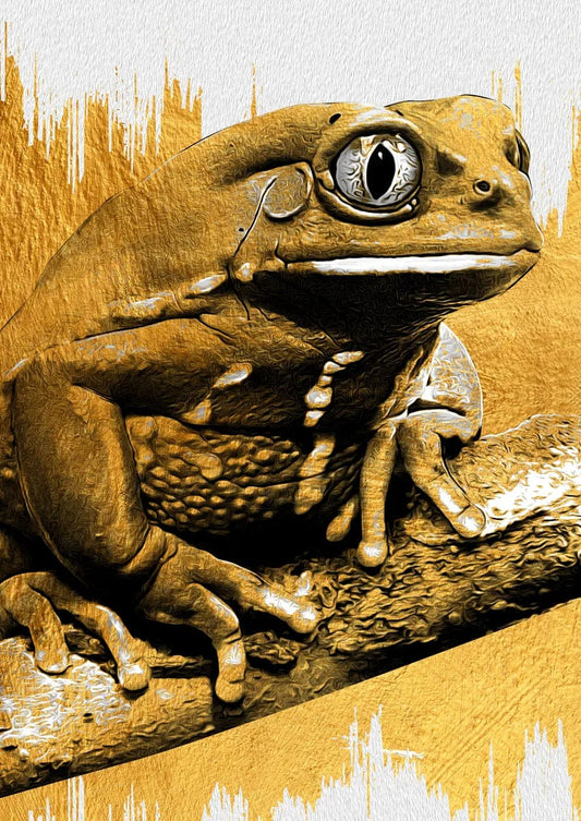 Tablou Canvas - Gold&Black 19