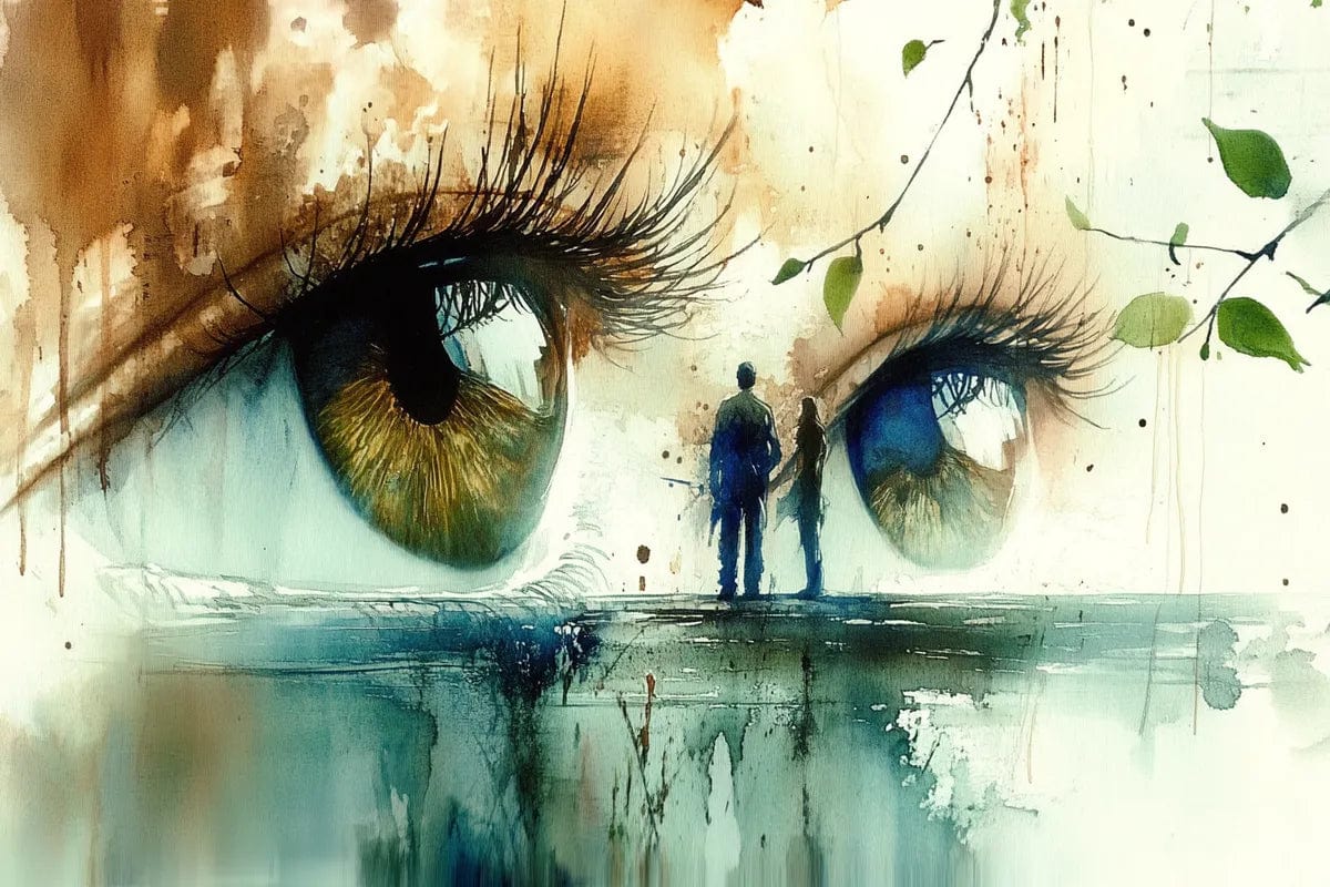 Tablou Canvas - Ochi Care Privesc