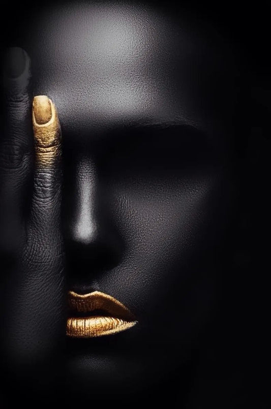 Tablou Canvas - Gold&Black 86