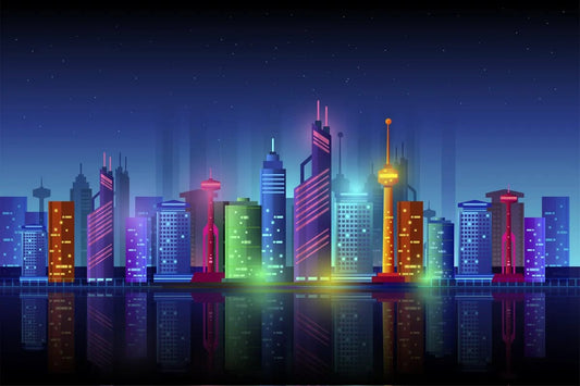 Tablou Canvas - Peisaj Citadin Abstract 9