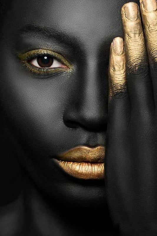 Tablou Canvas - Gold&Black 87