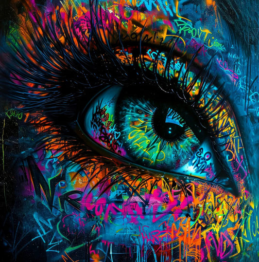 Tablou Canvas - Eleganta Vibranta Pop Art 055