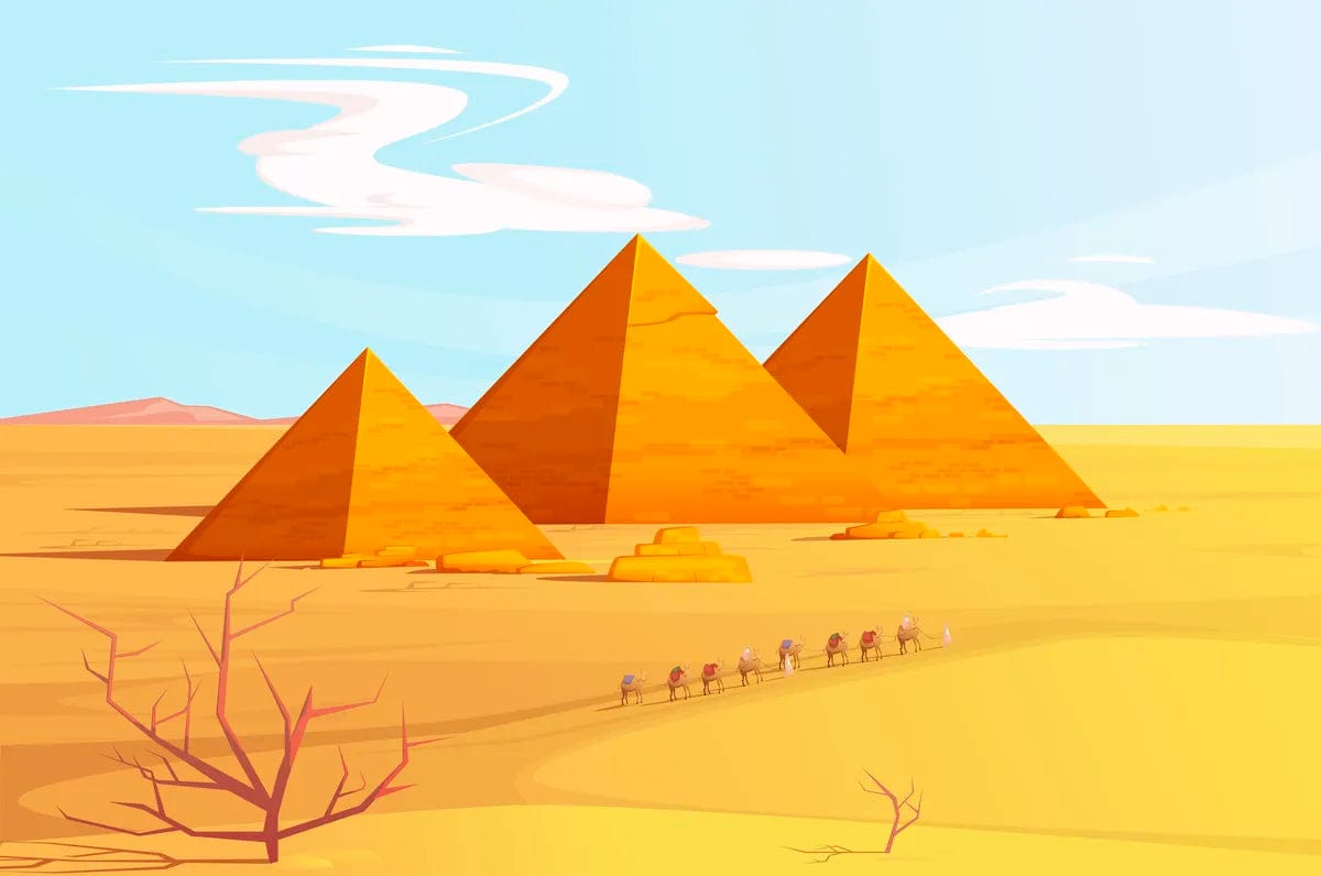 Tablou Canvas - Piramide Abstract