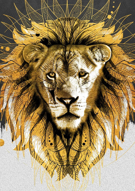 Tablou Canvas - Gold&Black 24