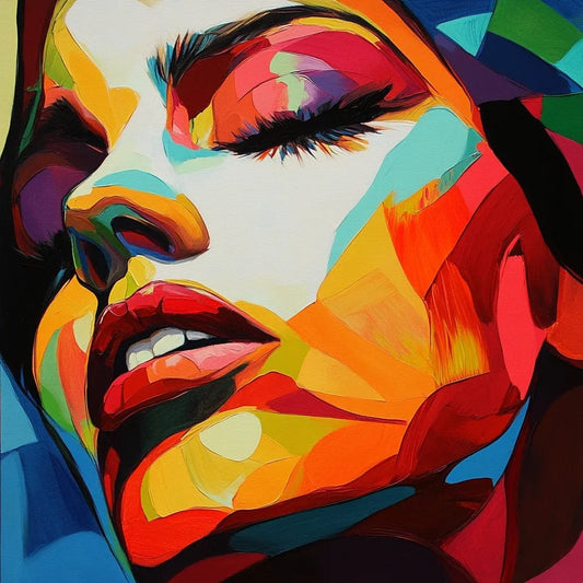 Tablou Canvas - Chip Abstract Multicolor