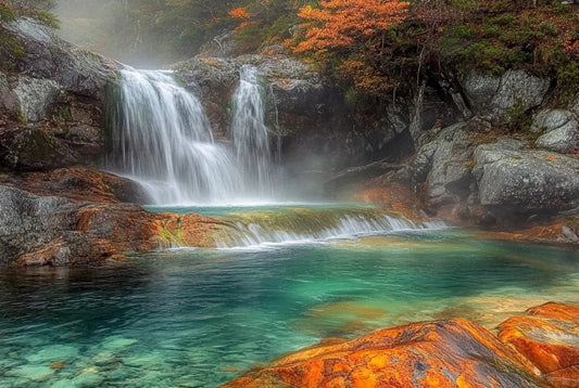 Tablou Canvas - Cascada Turcoaz