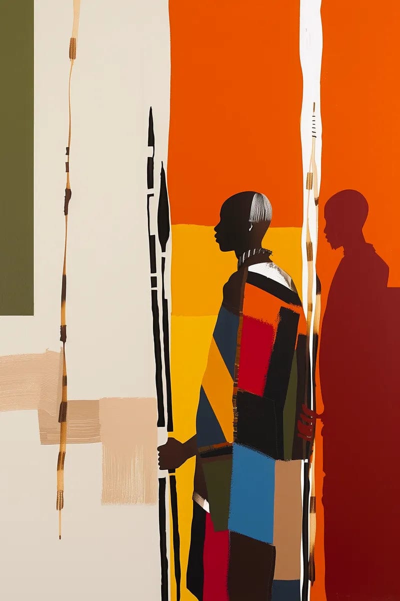 Tablou Canvas - Afro 62 Eleganta Contemporana