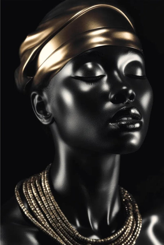 Tablou Canvas - Gold&Black 81