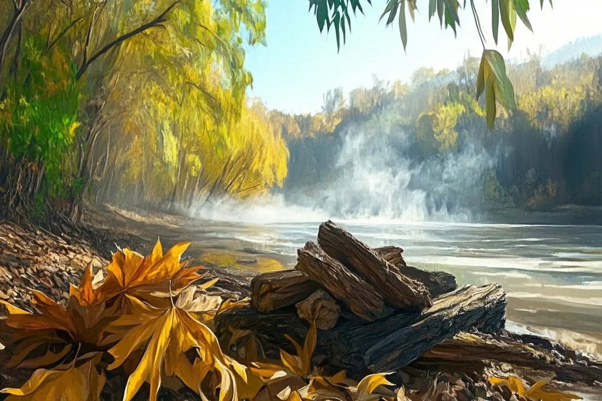 Tablou Canvas - Pe Malul Raului