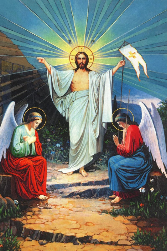 Tablou Canvas - Invierea lui Isus in Lumina Divina