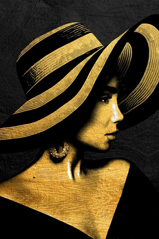 Tablou Canvas - Gold and Black Elegance