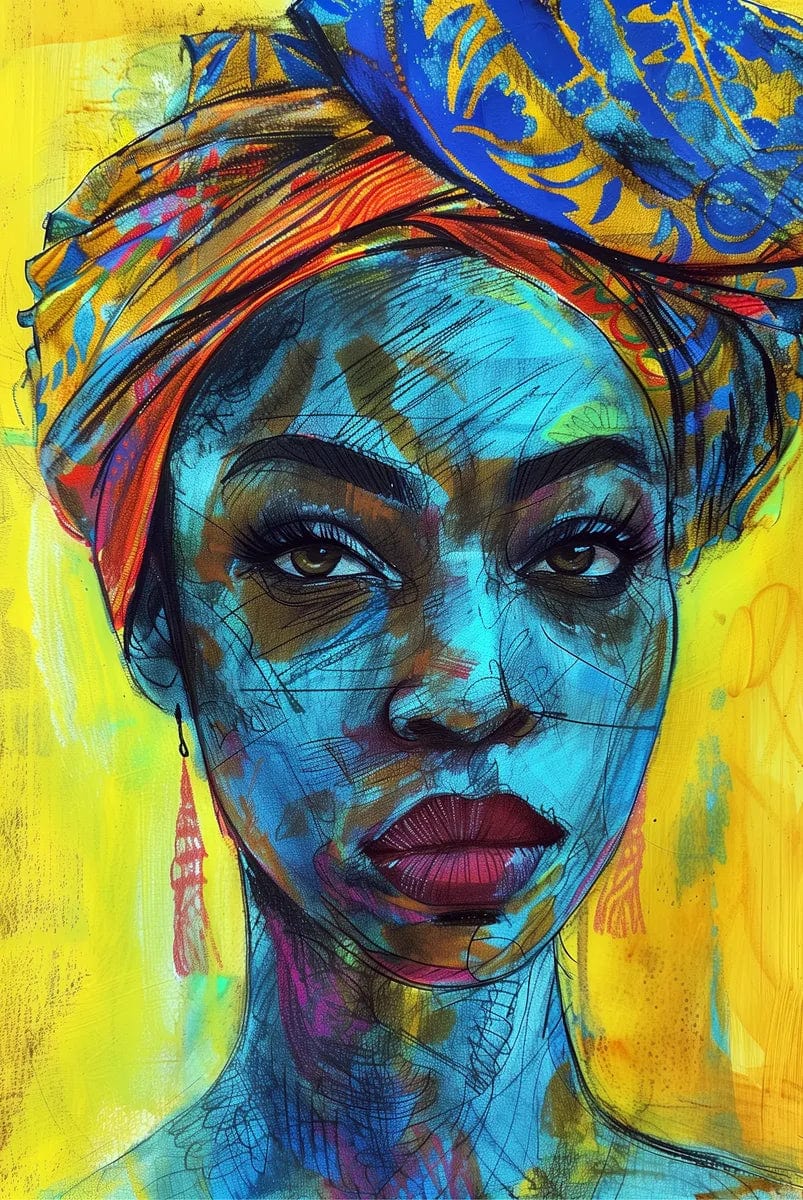 Tablou Canvas - Afro Elegance 010