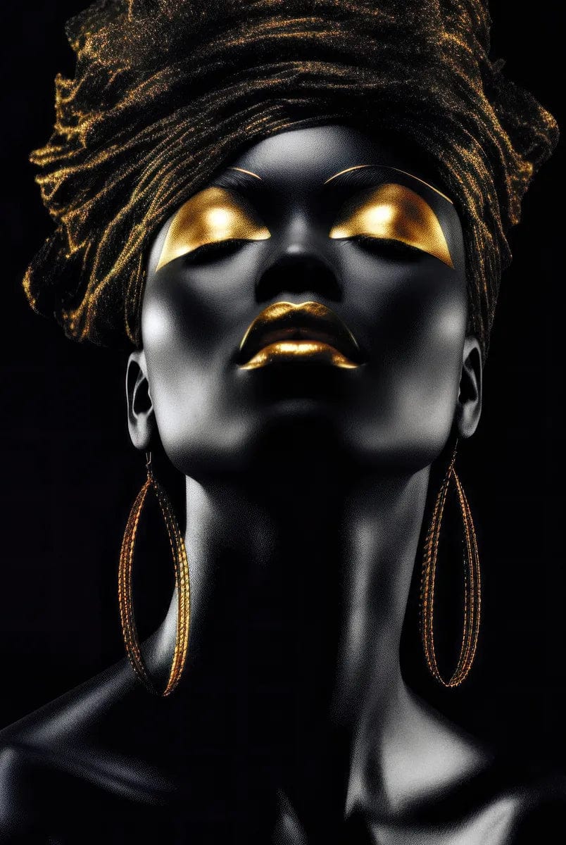 Tablou Canvas - Gold&Black 74 Eleganta si Stil