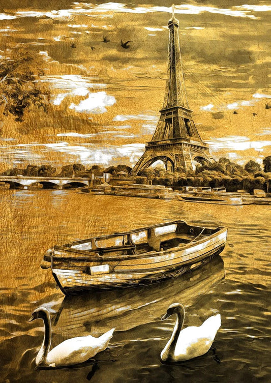 Tablou Canvas - Gold&Black 09