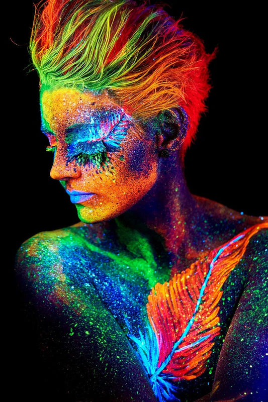 Tablou Canvas - Fluo Girl 1 - Zibo.ro