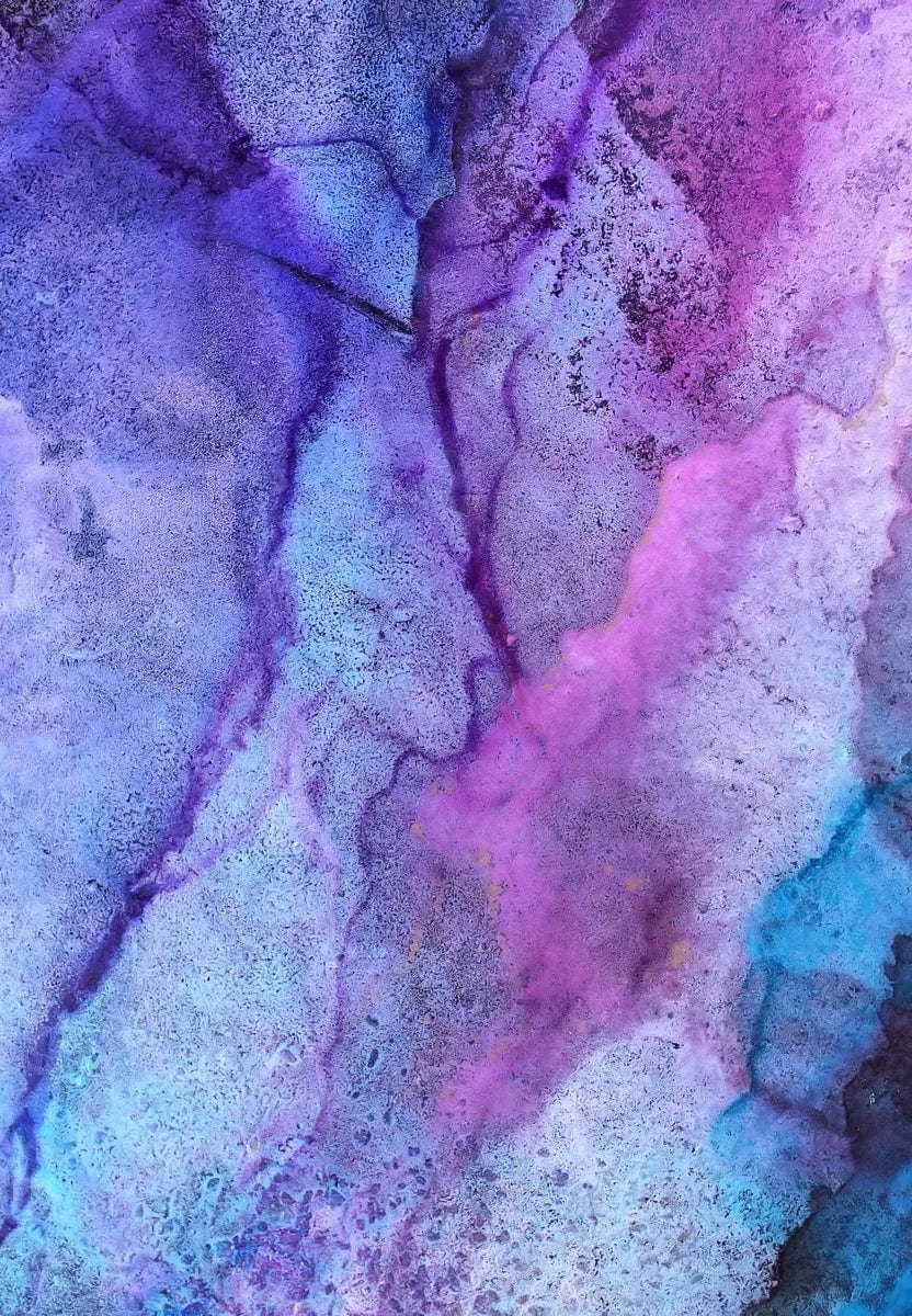 Tablou Canvas - Eleganta Abstracta Mov si Albastru