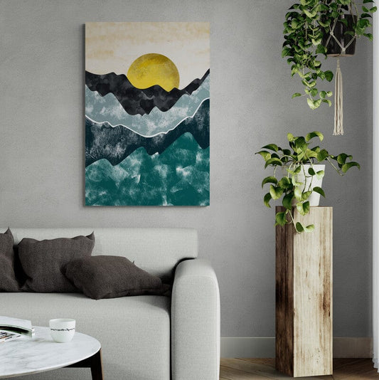 Tablou canvas - Abstract rasaritul la munti