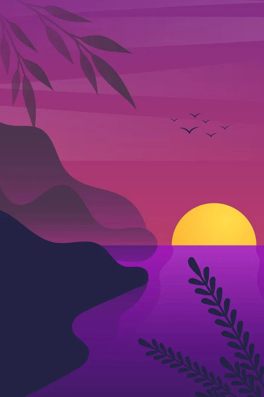 Tablou Canvas - Apus Pe Mov