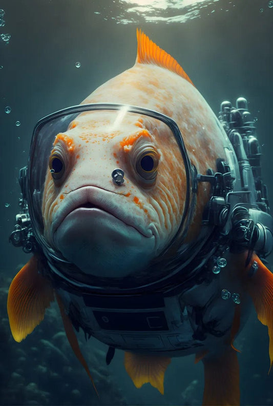 Tapet textil pentru camera copilului "Astro fish" - 1,5 X 2,2 m