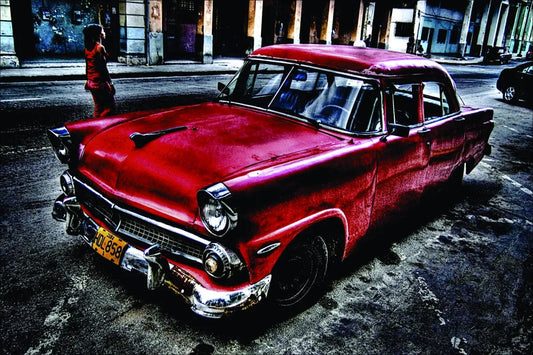 Tablou Canvas - Auto Rosu