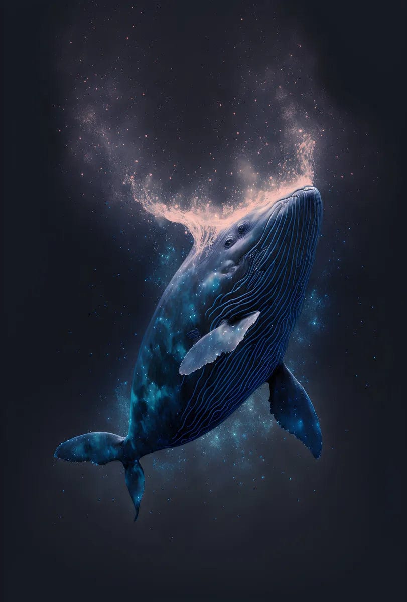 Tapet textil pentru camera copilului "Balena" -  1,5 X 2,2 m