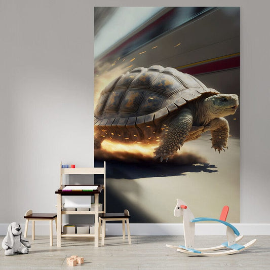 Tapet textil pentru camera copilului "Broasca testoasa" -  1,5 X 2,2 m