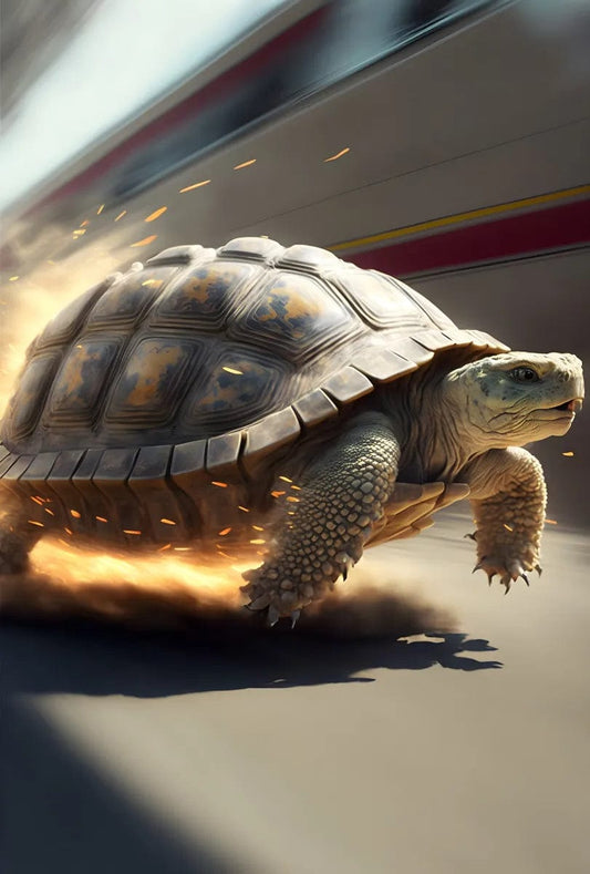 Tapet textil pentru camera copilului "Broasca testoasa" - 1,5 X 2,2 m