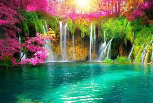 Tapet textil 1,5 X 2,2 m "Cascada multiflorala"