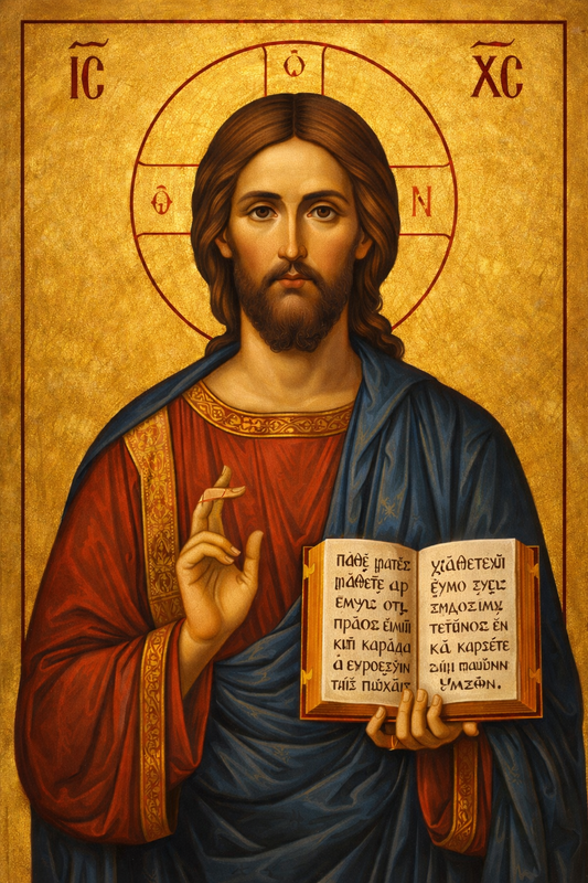 Icoana pe panza - Iisus Hristos Invatatorul