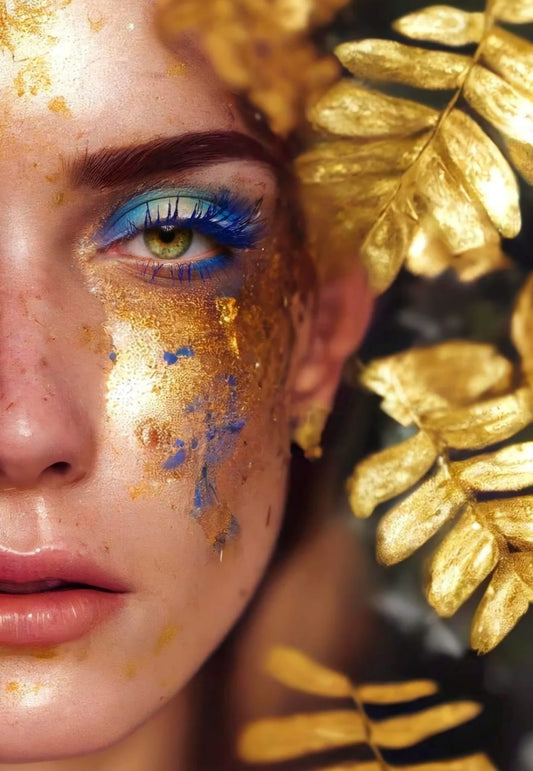 Tablou Canvas - Chip Feminin in Culori de Toamna