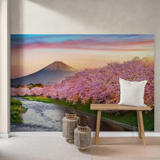 Tapet textil 1,5 X 2,2 m "Cires in floare"