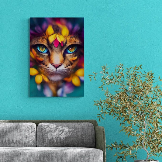 Tablou Canvas - Colorful Kitty - Zibo.ro
