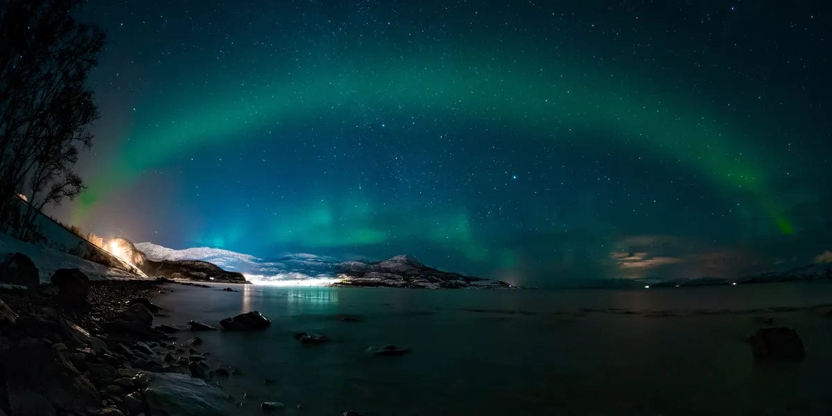 Tablou Canvas - Curcubeu din Aurora Boreala